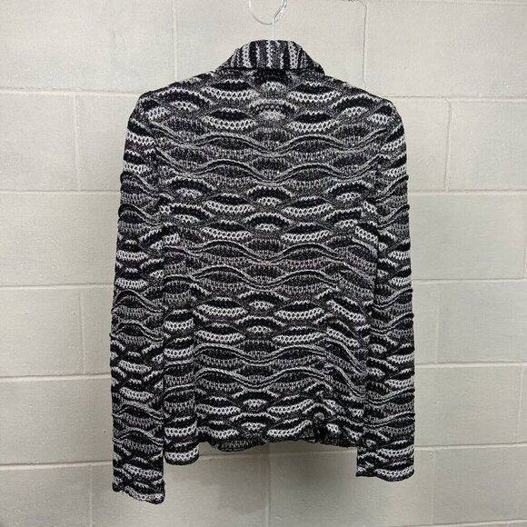 ST. JOHN Evening by Marie Gray Black White Rhinestones Embellished Jacket Size 4 - Picture 6 of 10